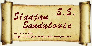 Slađan Sandulović vizit kartica